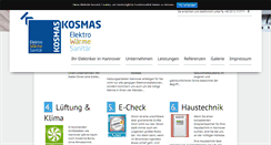 Desktop Screenshot of elektro-kosmas.de