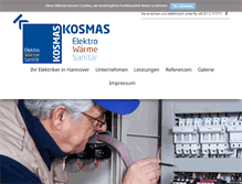 Tablet Screenshot of elektro-kosmas.de